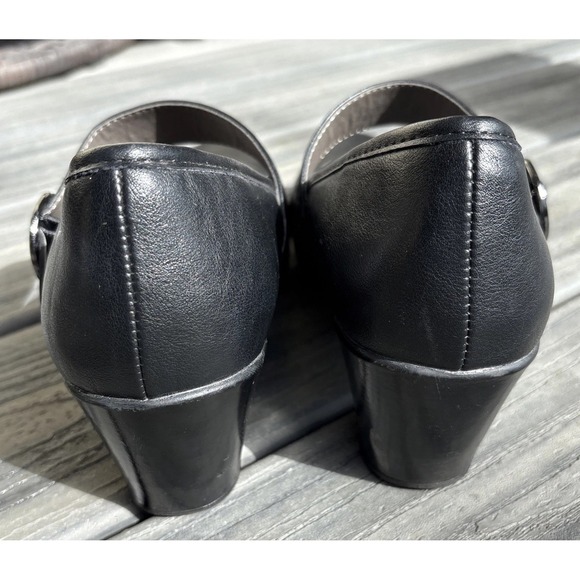 Eurosoft 10W Mary Jane Block Heel Shoes Women Paulette Black By Sofft - Picture 3 of 11